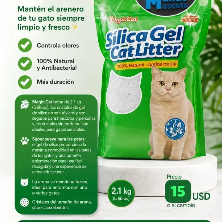 Arena Silica PREMIUM 5 libras para gatos's photo #1