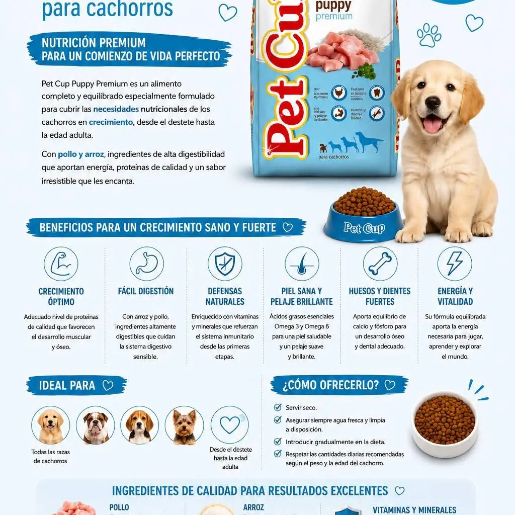 Pienso PET CUP 1kg cachorros's photo #1