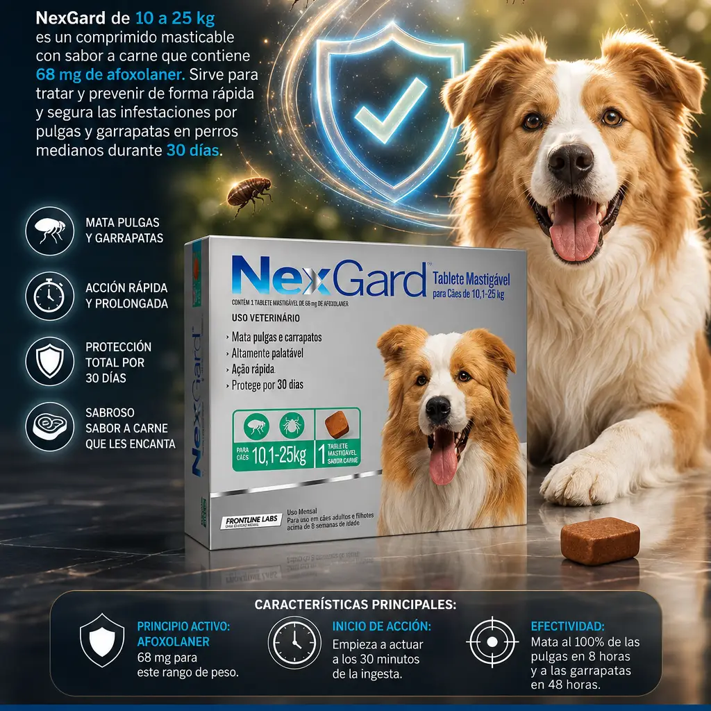 Nexgard de 10.1 a 25 kg — imagen 1
