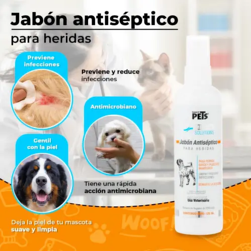 Jabón Antiséptico Fancy Pets 125ml — imagen 2