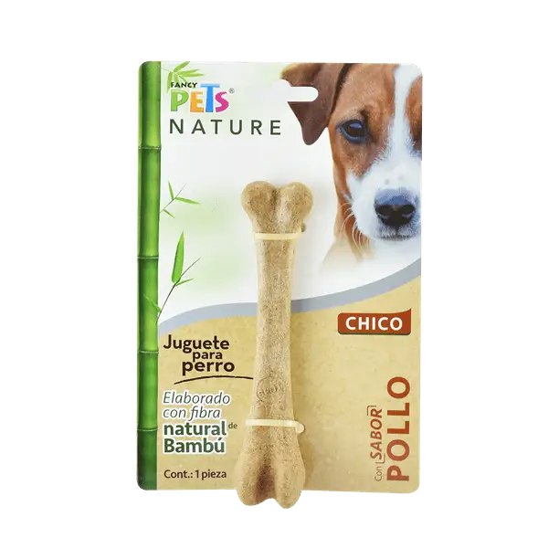 Juguete hueso de bambú sabor pollo — imagen 2