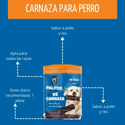 Palitos de carnaza de res y pollo para perros — imagen 2