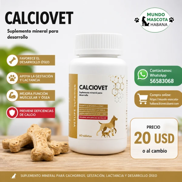 Calciovet NUEVO's foto | Mundo Mascota Habana |  BizneCubano
