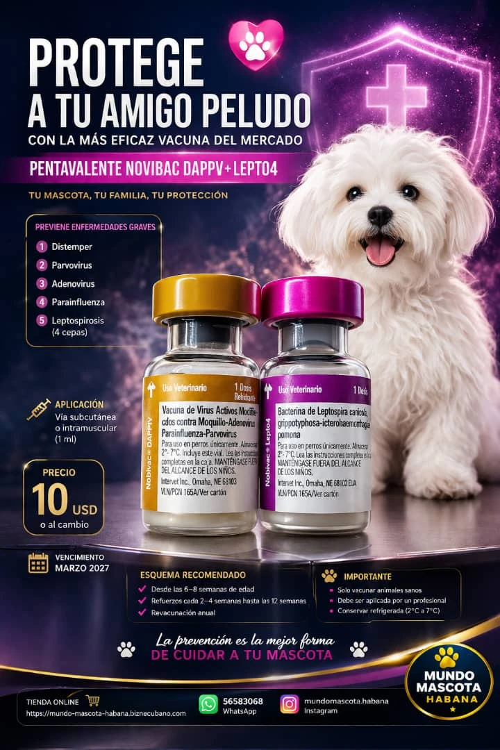 Pentavalente Novibac Lepto4's foto | Mundo Mascota Habana |  BizneCubano