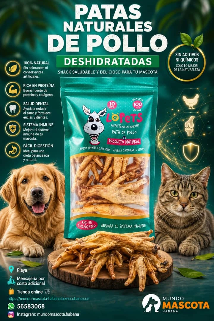 Patas de pollo deshidratadas naturales's foto | Mundo Mascota Habana |  BizneCubano
