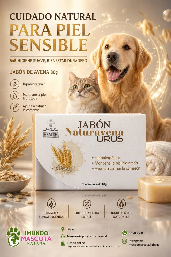 Jabón Hipoalérgico de avena's foto | Mundo Mascota Habana |  BizneCubano