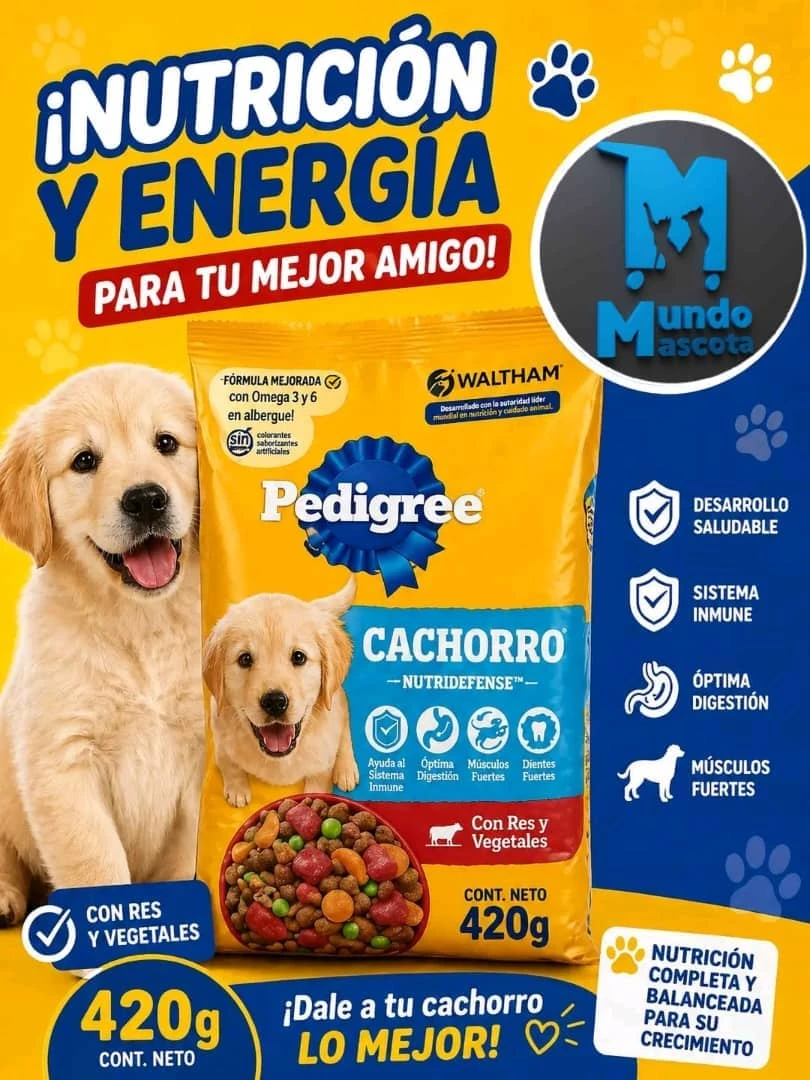 Pienso Pedigree perros cachorros 420 g's foto | Mundo Mascota Habana |  BizneCubano