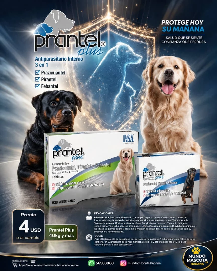 PRANTEL PLUS 40kg's foto | Mundo Mascota Habana |  BizneCubano