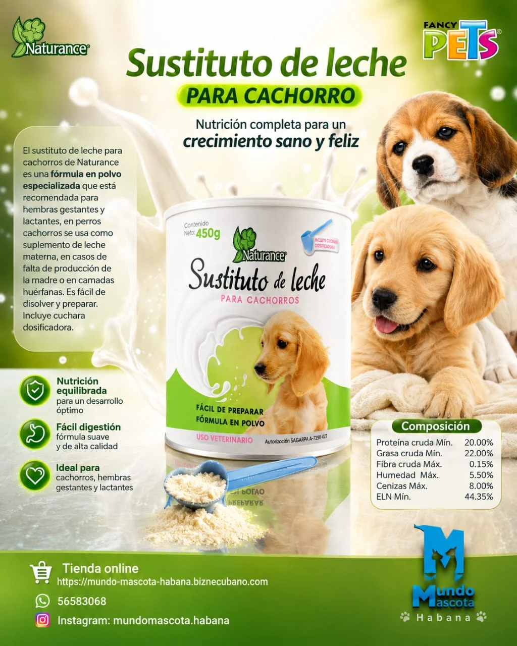 Sustituto de leche para cachorros's foto | Mundo Mascota Habana |  BizneCubano