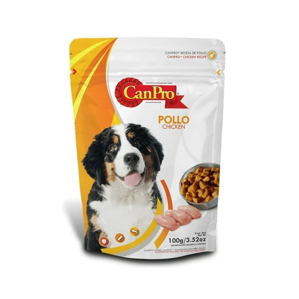 Sobres de comida húmeda para perros adultos sabor pollo 100g's foto | Mundo Mascota Habana |  BizneCubano