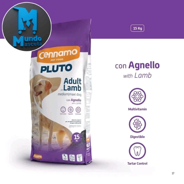 Pienso Pluto 15kg Cordero's foto | Mundo Mascota Habana |  BizneCubano