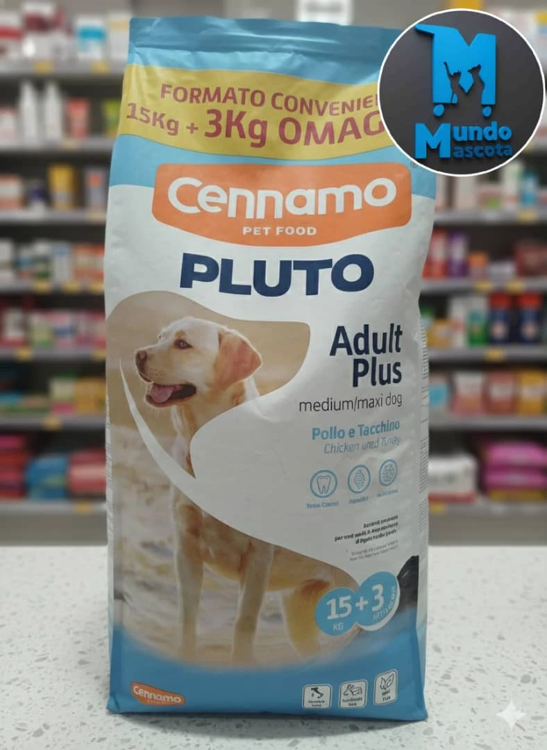 Pienso Pluto 18kg sabor pollo y pavo's foto | Mundo Mascota Habana |  BizneCubano