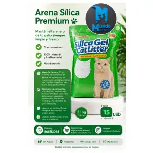 Arena Silica PREMIUM 5 libras para gatos miniatura 1