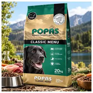 Pienso Popas sabor res perros adultos por libras miniatura 1