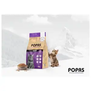 Pienso Popas para gatos adultos sabor pollo y pescado miniatura 4