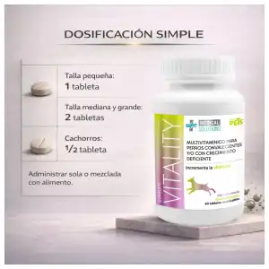 Multivitaminas Vitality para perros miniatura 16