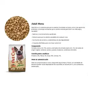 Pienso PET CUP 1kg para perros miniatura 2