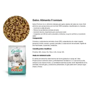 Pienso PET CUP para gatos miniatura 2