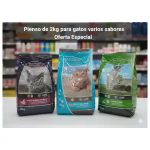 Pienso Bioform para gatos 2kg varios sabores miniatura 1